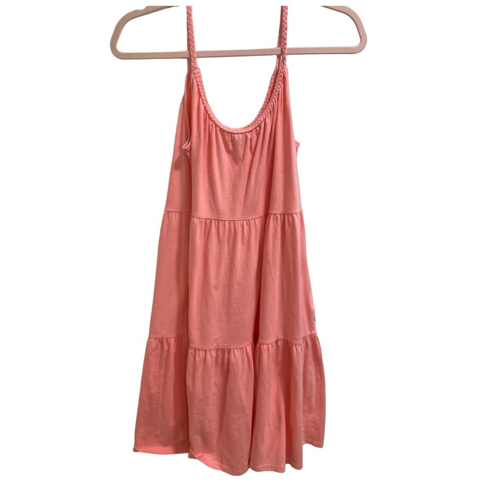 Old Navy Tiered Mini Cami Swing dress, size XS Tall, Peach color EUC